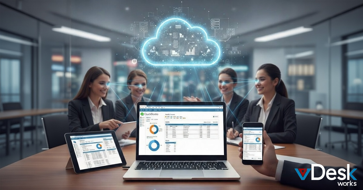 How to Access QuickBooks Desktop Remotely with vDeskWorks – Secure DaaS Solution