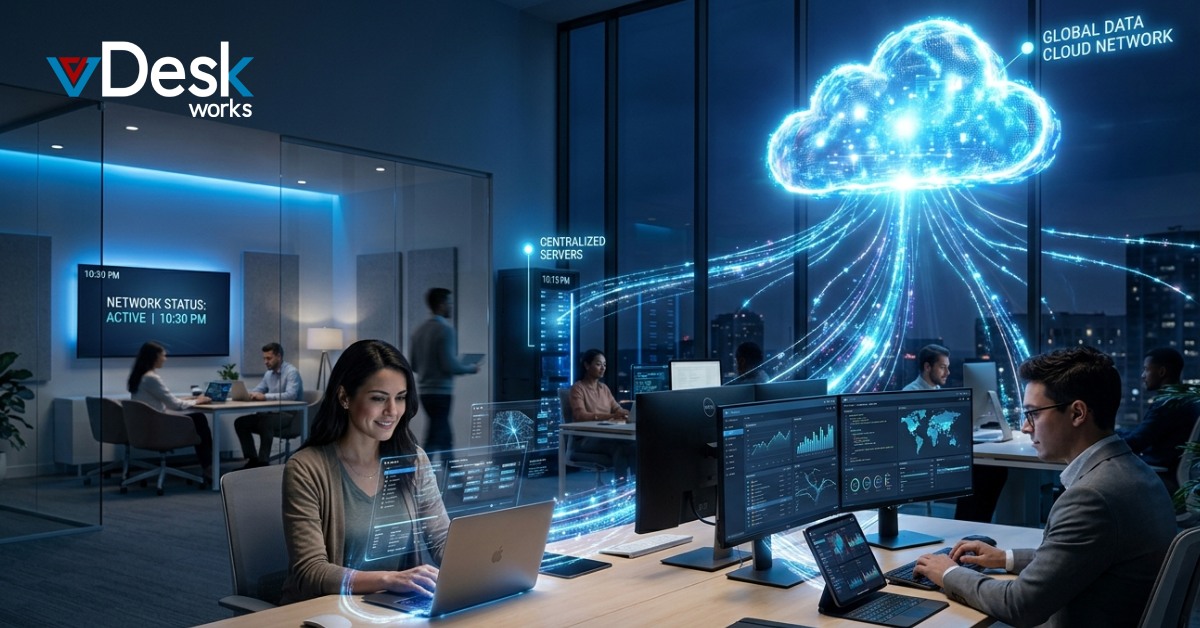 Hosted Virtual Desktop (HVD): Benefits, Use Cases & vDeskWorks Solution